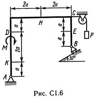 Рисунок С1.6 (Задание С1, С.М. Тарг 1989 г.)