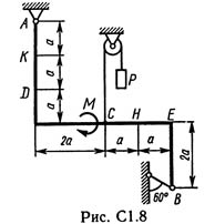 Рисунок С1.8 (Задание С1, С.М. Тарг 1989 г.)