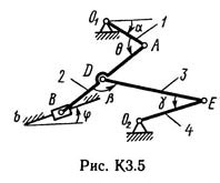Рисунок К3.5 (Задание К3, С.М. Тарг 1982 г.)
