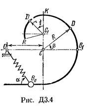 Рисунок Д3.4 (Задание Д3, С.М. Тарг 1982 г.)