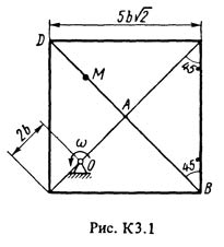 Рисунок К3.1 (Задание К3, С.М. Тарг 1988 г.)