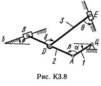 Рисунок К3.8 (Задание К3, С.М. Тарг 1982 г.)