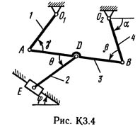 Рисунок К3.4 (Задание К3, С.М. Тарг 1989 г.)