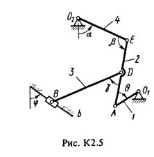 Рисунок К2.5 (Задание К2, С.М. Тарг 1988 г.)