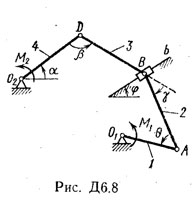 Рисунок Д6.8 (Задание Д6, С.М. Тарг 1983 г.)