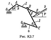 Рисунок К3.7 (Задание К3, С.М. Тарг 1982 г.)