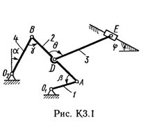 Рисунок К3.1 (Задание К3, С.М. Тарг 1989 г.)